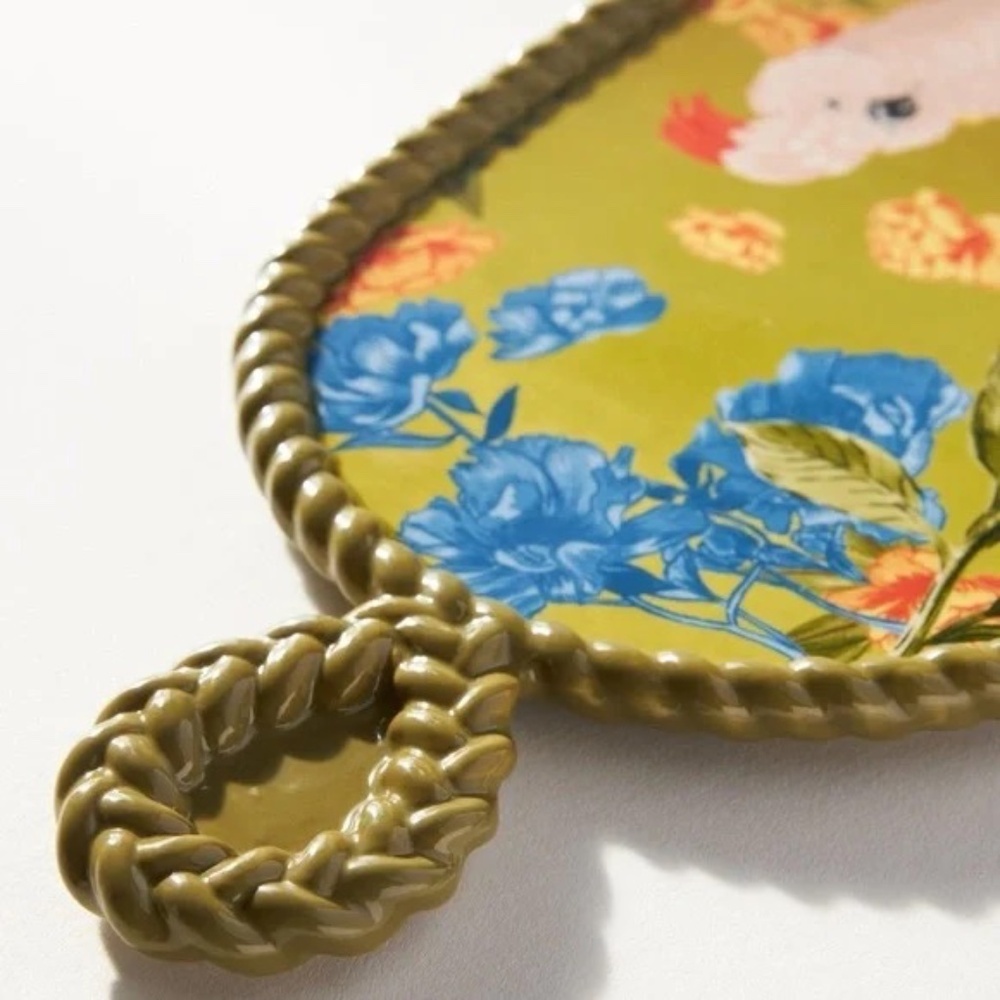 NWT Anthropologie Pluma Bird Stoneware Cheese Cutting Board Small - Picture 2 of 3